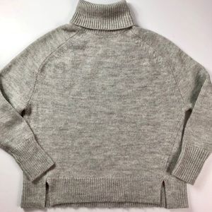J. Crew Sweaters - New Jcrew Notched Turtleneck sweater Gray J. Crew Sweaters - New Jcrew Notched Turtleneck sweater Gray